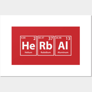 Herbal (He-Rb-Al) Periodic Elements Spelling Posters and Art